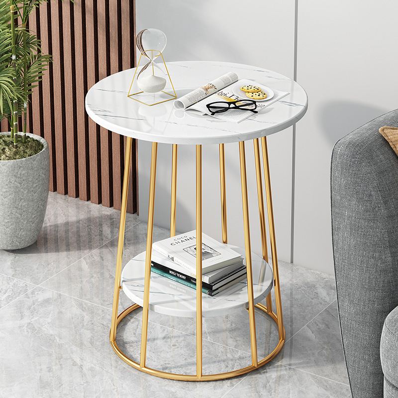 A few simple modern creative small round table table tea table simple living room bedroom home Nordic sofa side cabinet