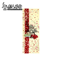 (Kenren Cottage) (Peach Blossom) Kendo headscarf dyed headscarf Japanese headscarf (Japanese hair)