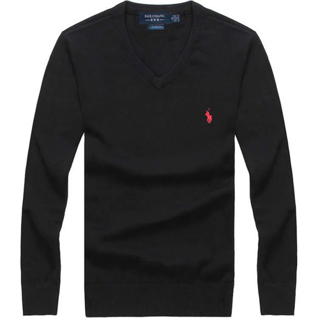 Áo cotton mùa đông Paul V-cổ chạm đáy áo len dài tay Hàn Quốc áo len thủy triều Slim kinh doanh áo len nam - Hàng dệt kim áo khoác nam