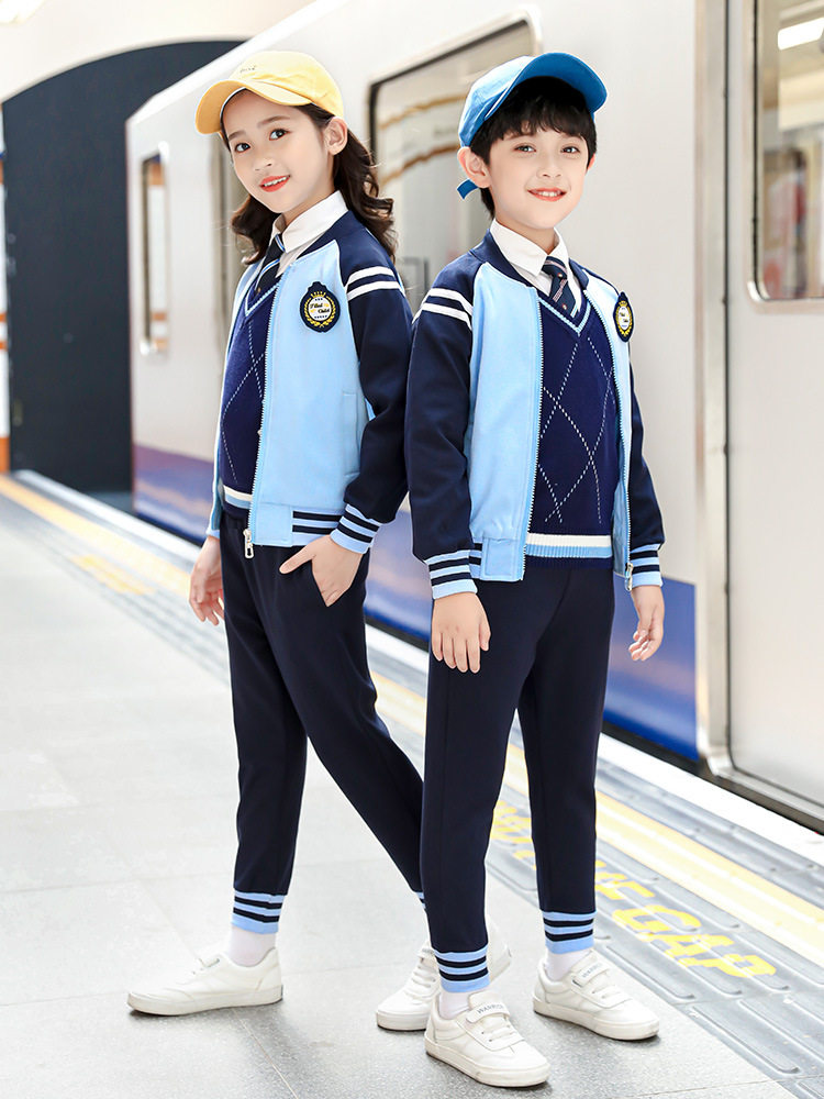 Children's outdoor sportswear graduation photo class uniform primary and secondary school students campus uniform children's clothing parent-child clothing large size suit