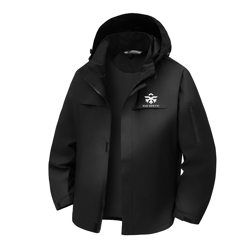 Brand Detachable Hood Work Jacket Outdoor Mountaineering Clothing Couple Style Outdoor Windbreaker Men's Waterproof Jacket