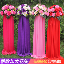 New wedding silk flower road lead flower Arch road lead opening flower basket Hot sale flower column Roman column Finished road lead flower