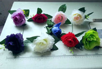 Artificial rose mini flower head flower hairpin garland silk flower wedding sprinkler 4CM