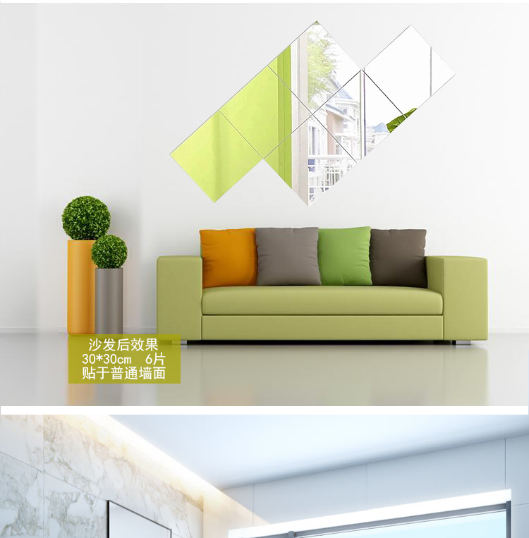 Gương treo tường ký túc xá sinh viên gương dài nữ treo tường khâu nhà mặc gương sàn gương phù hợp gương - Gương gương dây da
