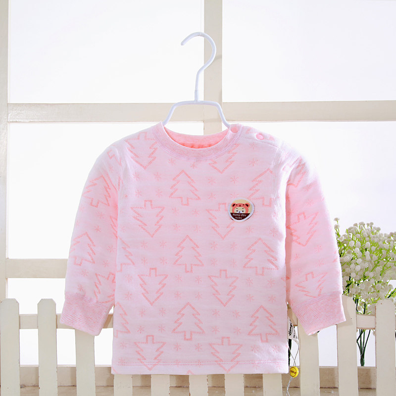 Hamic Autumn Winter Baby Pure Cotton Fever Clothes Hamic Baby Children Cartoon Thickened Sandwich Autumn Clothes