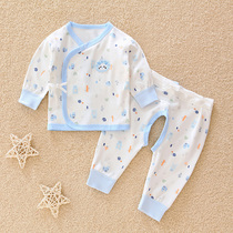 Newborn baby clothes autumn winter baby monk clothes khamec pure cotton newborn son lingerie suit autumn clothes 0-3 months