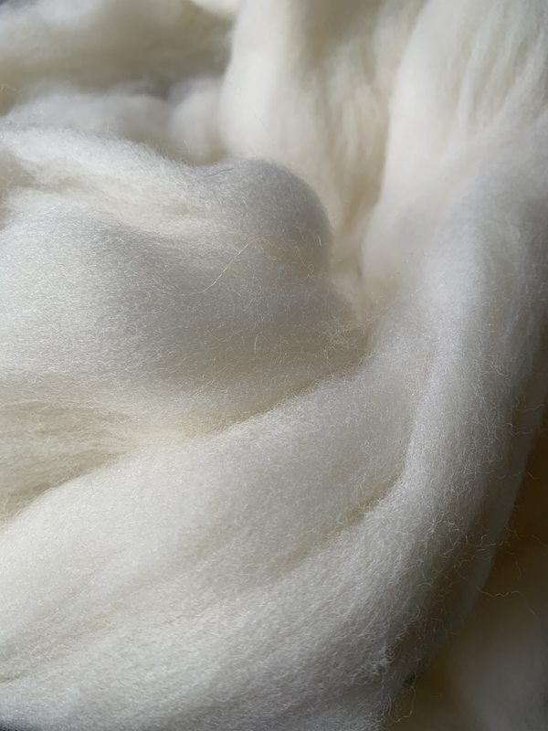 50g Wet Felt Needle Felt Wool Strips for Needle Felting, Colorful Wool Felt Material for DIY Crafts, White Base