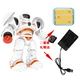 Robot đồ chơi trẻ em thông minh điều khiển điện từ xa chiếu sáng câu chuyện sạc cơ khí chiến tranh trai gái tặng quà đồ chơi mini