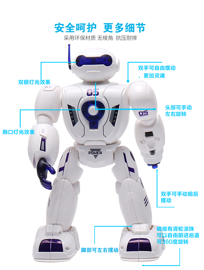 Robot đồ chơi trẻ em thông minh điều khiển điện từ xa chiếu sáng câu chuyện sạc cơ khí chiến tranh trai gái tặng quà xe đồ chơi trẻ em