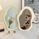 ins cream cloud make mirror mirror special-shaped irregular desktop desktop women dressing mirror students dormitory ກະຈົກ Portable