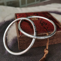 Taoist supplies bracelets Taoist handles bracelets North and South Dou Qiankun circle yin and yang ring sterling silver