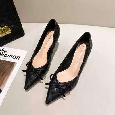 Small ckerwin xie brand British vintage knit xie pointed bow single xie in her trend xie fine work