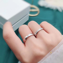 Yiqi jewelery 18K gold lovers to ring up for wedding diamond ring custom nude drill male ring female ring 