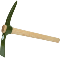  6411 Sapper pick 102 Small foreign pick 101 Large Crusader green crane beak tip flat wooden combat readiness steel pick