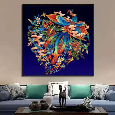 Hundred Birds picture Phoenix cross stitch small Peacock 2021 New thread embroidery living room bedroom porch happy small simple