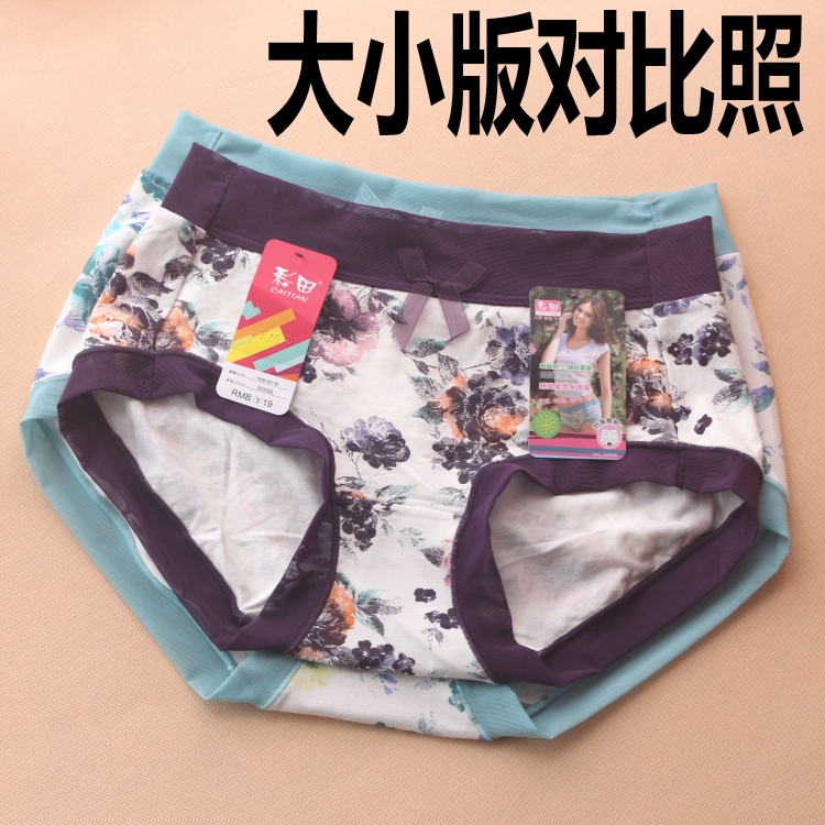 4 túi của lĩnh vực màu đồ lót là nữ bông tre than vải eo eo cao tummy hip kích thước lớn boxer tóm tắt