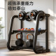 Double-Layer Kettlebell Rack Gym Storage Rack Organizer with Anti-Slip Rubber Coating Cast Iron Plastic Kettlebell Holder