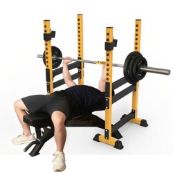Professional Home Squat Rack Split Bed Weightlifting Multi-Functional Bench Press Rack Set Barbell Push-Up Fitness Equipment Rack