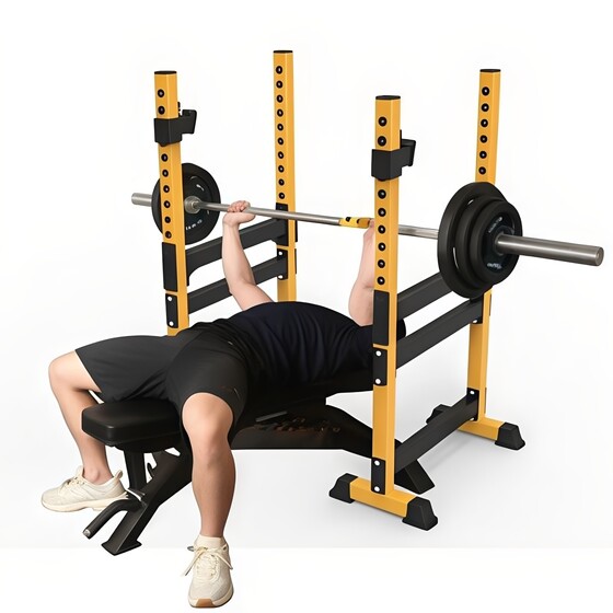 Professional Home Squat Rack Split Bed Weightlifting Multi-Functional Bench Press Rack Set Barbell Push-Up Fitness Equipment Rack