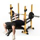 Professional Home Squat Rack Split Bed Weightlifting Multi-Functional Bench Press Rack Set Barbell Push-Up Fitness Equipment Rack