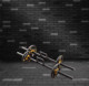 Gym Dumbbell Piece Farmer Pole Walking Trainer Weight-Bearing Explosive Endurance Practice