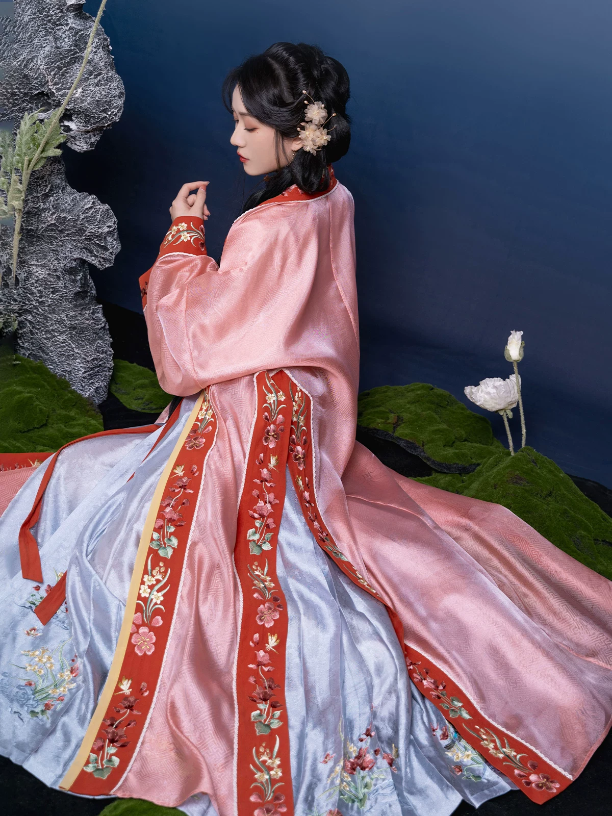Яньюн Ткачество Бюро [Наградочный янчанг] Сон garden Dream серия Song Skinzi Studius Hundred Die Diey юбка оригинальный ханфу
