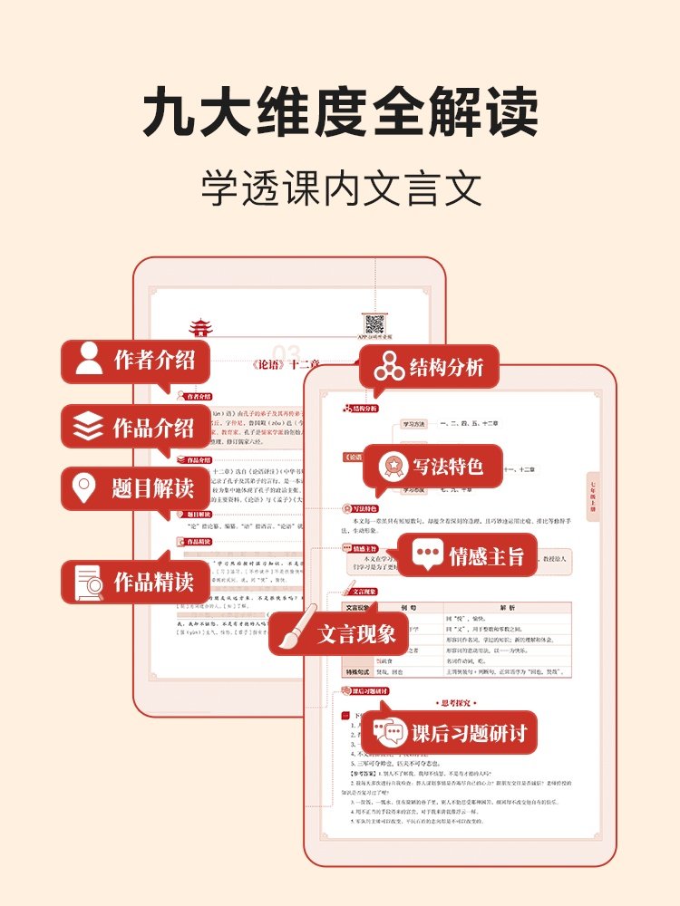 Xueersi Secret Guide: Specialized Breakthrough in Classical Chinese Reading for Middle School Grades 7-9, Comprehensive Guide to the Four Treasures of Classical Chinese for the High School Entrance Exam, Complete Explanation of Ancient Texts and Poems, Comprehensive Study of High-Scoring Points in the Exam, Study Guide for Achieving Full Marks in Classical Chinese, Textbook Alignment with Exam Points, Memorization Handbook