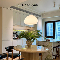 Danish Fluid Cloud Flowing Glass Restaurant Chandelier Vintage ins Children's Room Simple Study Bedroom Bedside Lamp