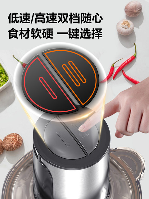 Supor's New Model Meat Grinder, Multifunctional Electric Small Food Processor for Home Use, Fully Automatic Meat Mincer and Mixer