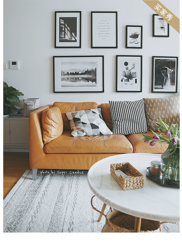 KenZAKI nhập khẩu Bỉ thảm hiện đại tối giản Bắc Âu bàn cà phê thảm phòng ngủ sofa phòng khách thảm - Thảm