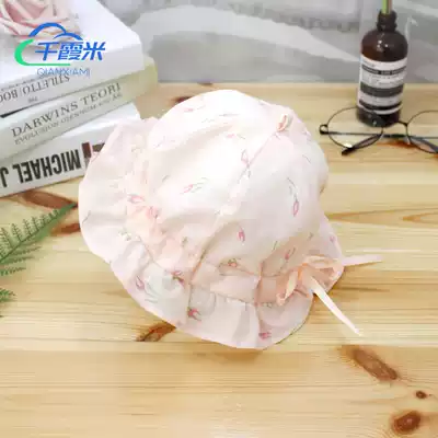 Baby hat spring and summer thin newborn baby cap 0-3-6 months male and female baby sun hat 9 sun hat