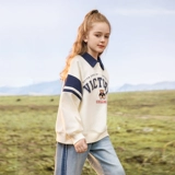 Tide, осенняя весенняя детская толстовка, воротник поло, подходит для подростков, детская одежда