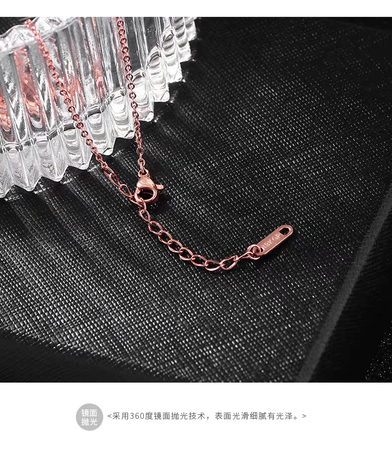 Phiên bản Hàn Quốc của hoa hồng tình yêu vàng hồng nữ cá tính đơn giản màu đỏ gợi cảm mắt cá chân thép titan năm nay của trẻ em vòng chân - Vòng chân lắc chân đẹp độc