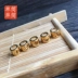 Mặt trời và Mặt trăng Sao đào Hoa quây tay Sách nhỏ màu đỏ với cùng một đoạn Tự làm Vòng tay dệt dây hòa bình Sợi đôi Gói vật liệu - Vòng đeo tay Clasp vòng thạch anh Vòng đeo tay Clasp