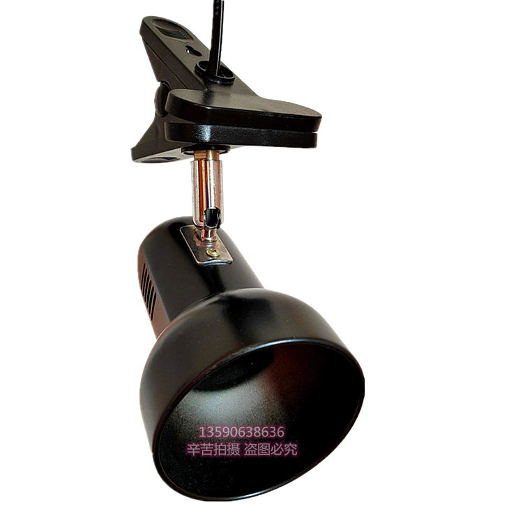 110240V Pet Case Clip Lampshade E27 Screw Lampbulb Reptile Heating and Insulating Lamp Black White