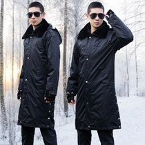 Military cotton coat men's winter lengthened security overalls thickened warm cold-proof cotton-padded jacket northeast labor protection cotton coat