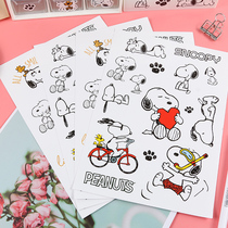 Snoopy mobile phone sticker personality luggage trolley box sticker laptop guitar sticker waterproof Tide brand ins trend whole decorative sticker