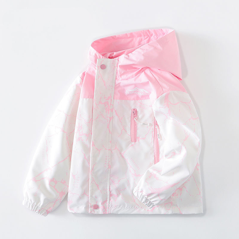 2026 New Girls' Jackets for Older Children, Spring and Autumn Style, Trendy, Comfortable, Breathable, Casual and Loose-Fitting