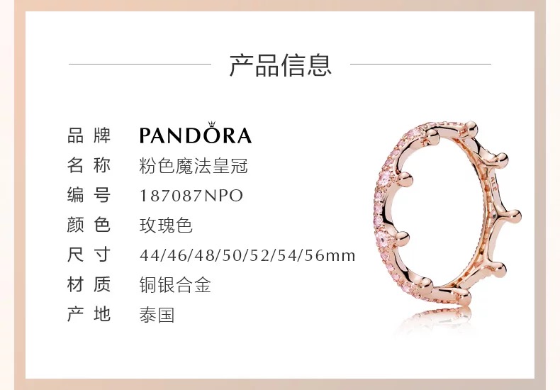 Bague mixte PANDORA    en Argenterie - Ref 3089059 Image 13