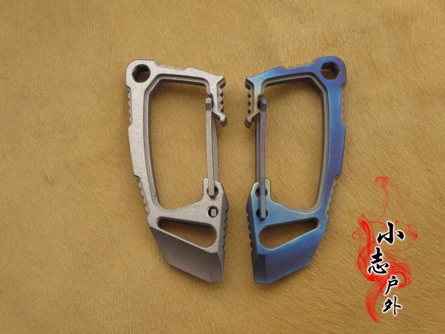 Titanium alloy Express key button multi - function bottle opener open express EDC high elasticity high strength spot
