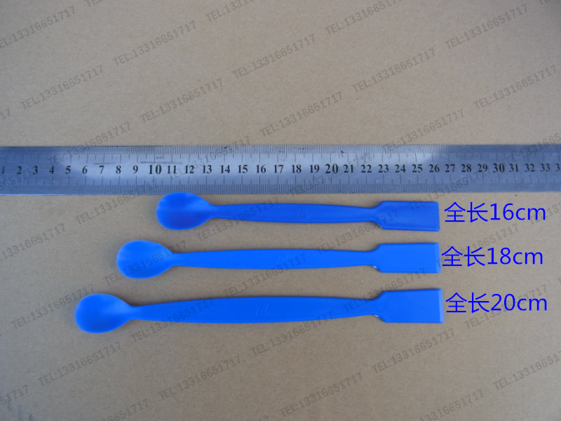 18cm PP 塑料药勺 药匙 取样勺 采药勺 采样勺 一头勺一头铲 分装