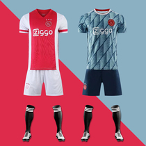 19 20 21 Ajax jersey Football suit suit Male and female childrens No 22 De Jong short-sleeved match uniform