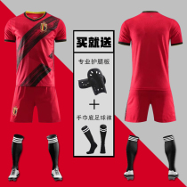 New European Cup Belgium national team jersey Hazard custom football suit Short-sleeved group purchase match football suit