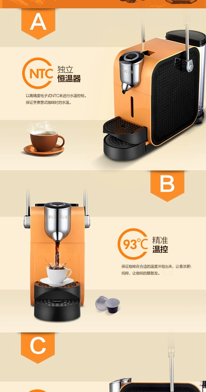 Máy pha cà phê Bai Cui PES06 nhà nhỏ máy pha cà phê Ý tự động đa chức năng - Máy pha cà phê