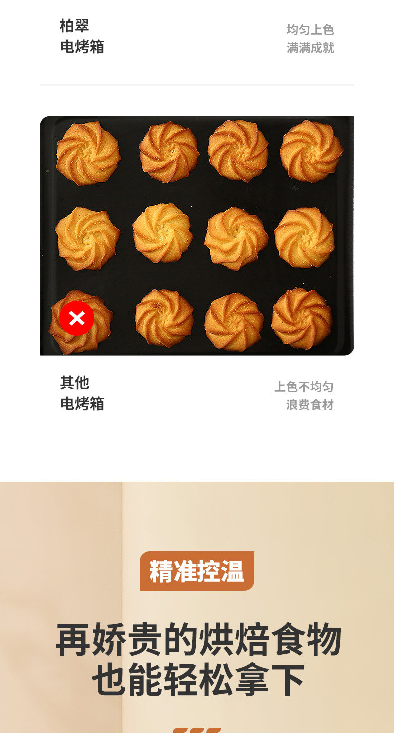 柏翠 PE3040 全自动热风电烤箱 38L 图8