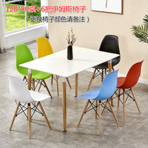 Milk tea shop table and chairs Combined leisure minimis for tea and dining Dining Table Balcony Reading for guests and chairs light and luxurious
