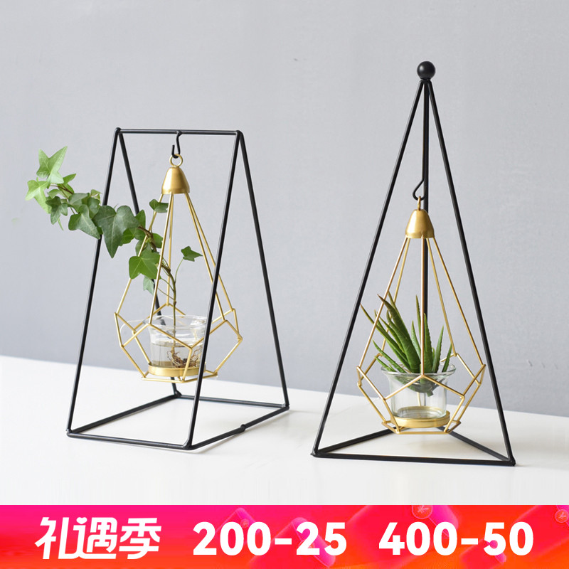 ins Nordic Wind modern Living room table Dining Room Home Soft Wine Cabinet Decorations Creative Wax Candleholder Pendulum