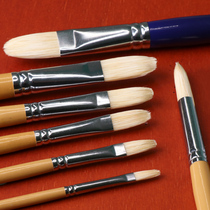 Huiyoumei 801 Yan brush single hazel-shaped bristle brush brush 804 round head acrylic pen pens painter art students student sketching painting hand-painted professional paint pen set log long pole