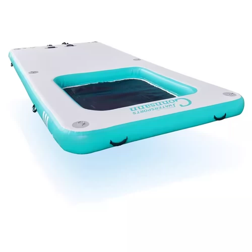 Водный плавучий сетевой бассейн Анти -распадающаяся плавающая надувная плавающая платформа море играет на море воды на открытом воздухе.