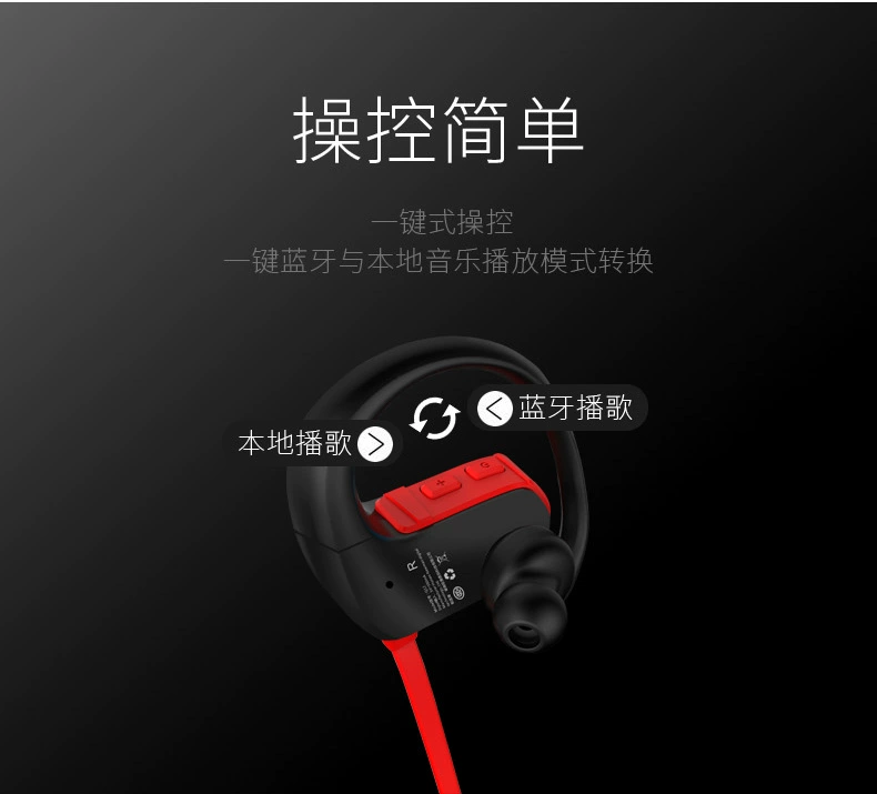 Tai nghe Newman tích hợp tai nghe thể thao Q12 Máy nghe nhạc Bluetooth tai nghe sinh viên mp3